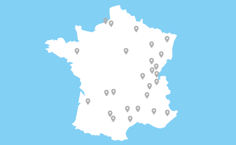 Hotcomb Distribution-carte de France installateurs Hotcomb Distribution-carte de France installateurs