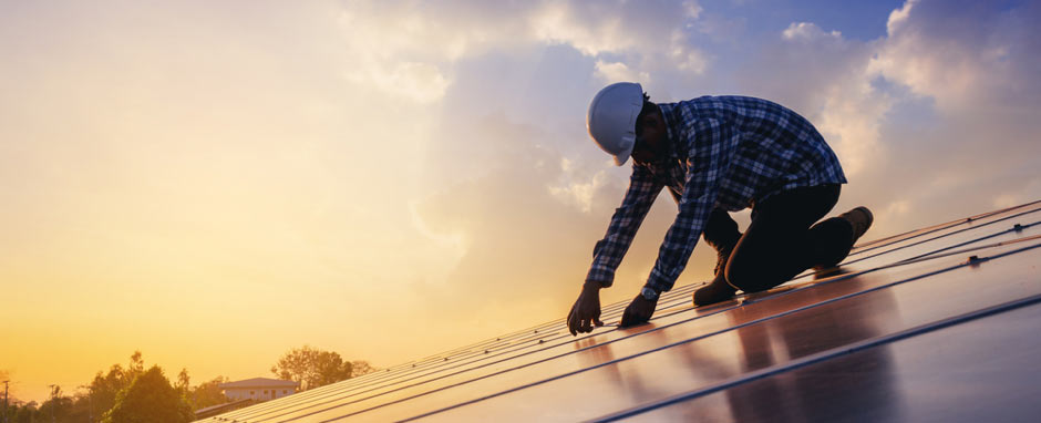 Pose de panneaux solaires